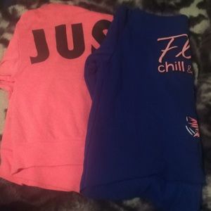 Set of 2 Justice hoodies